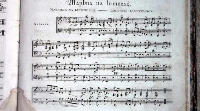 early 19th century Irish harp music