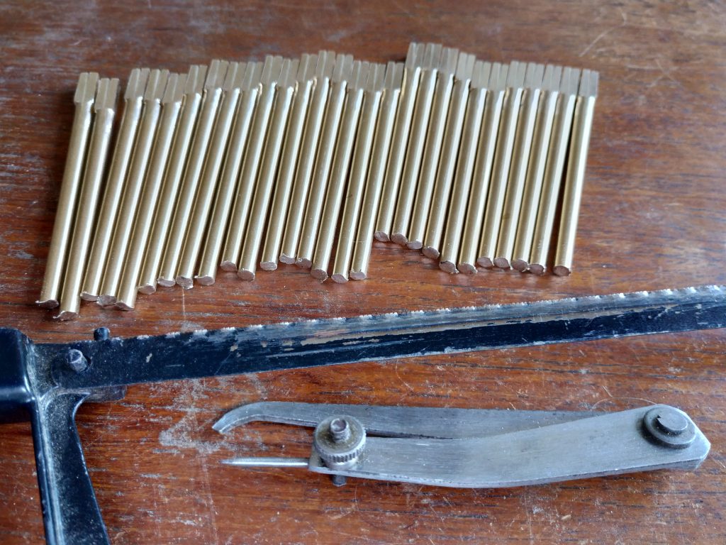 Step 7: the tails cut to length