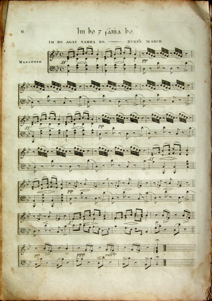Edward Bunting, General Collection of the Ancient Music of Ireland, 1809, p.6
