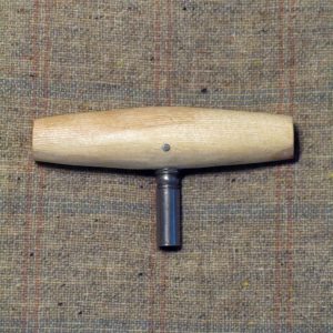 Ash wood from Navan Fort, steel prong with 6mm socket